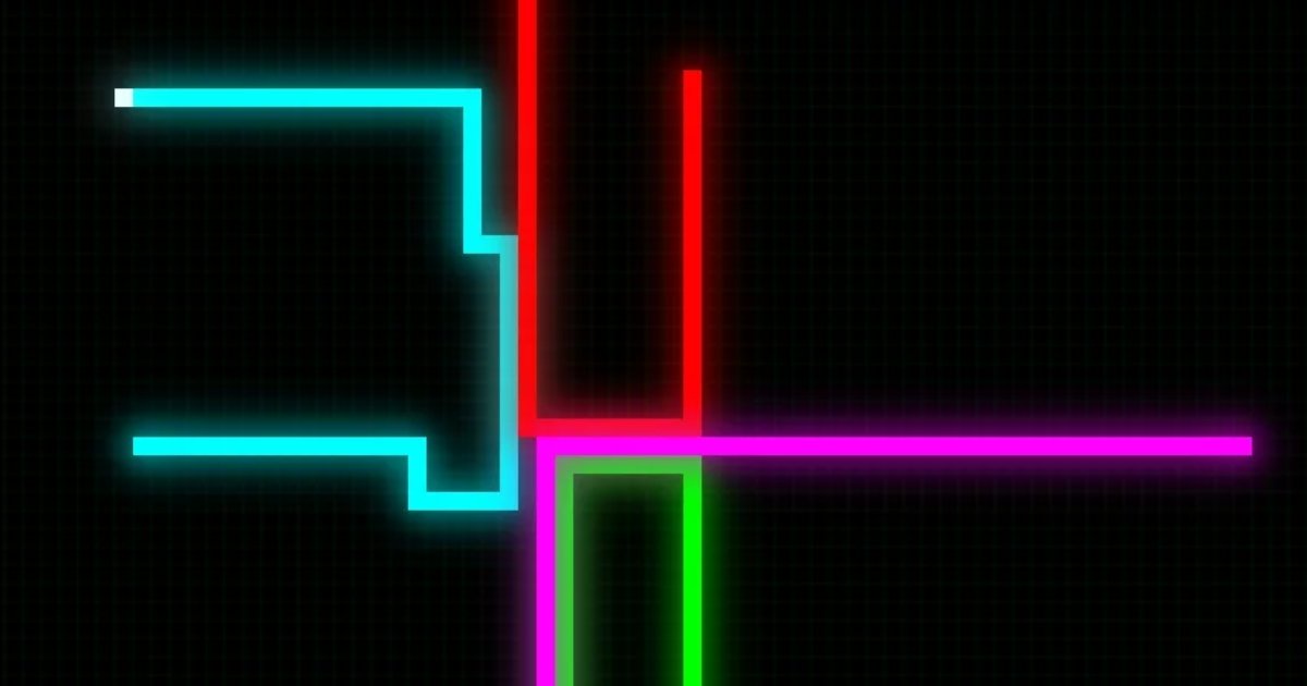 Screenshot of Neon Cycles: Light cycle racing on a glowing grid — inspired by Tron. Upload your avatar and outmaneuver opponents in this neon arena. A free Tron: Light Cycles tribute.
