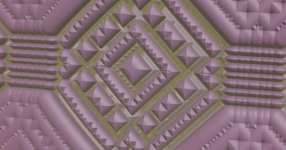 Screenshot of Fractal Mantle: Raymarching fractal explorer. Navigate geometric variations and mathematical landscapes — a free 3D fractal renderer like Mandelbulb 3D, running in WebGL.