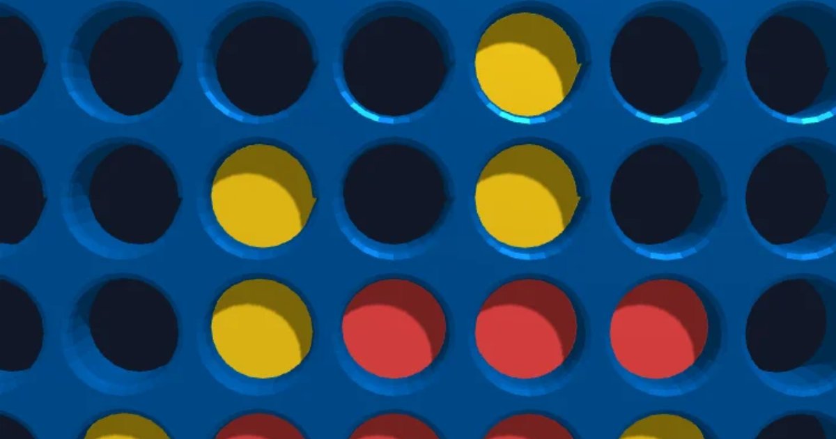 Screenshot of Gravity Grid: 3D Connect Four with gravity-based disc dropping. Build four-in-a-row on a modern grid — a spatial strategy game inspired by Connect 4 and Score Four.