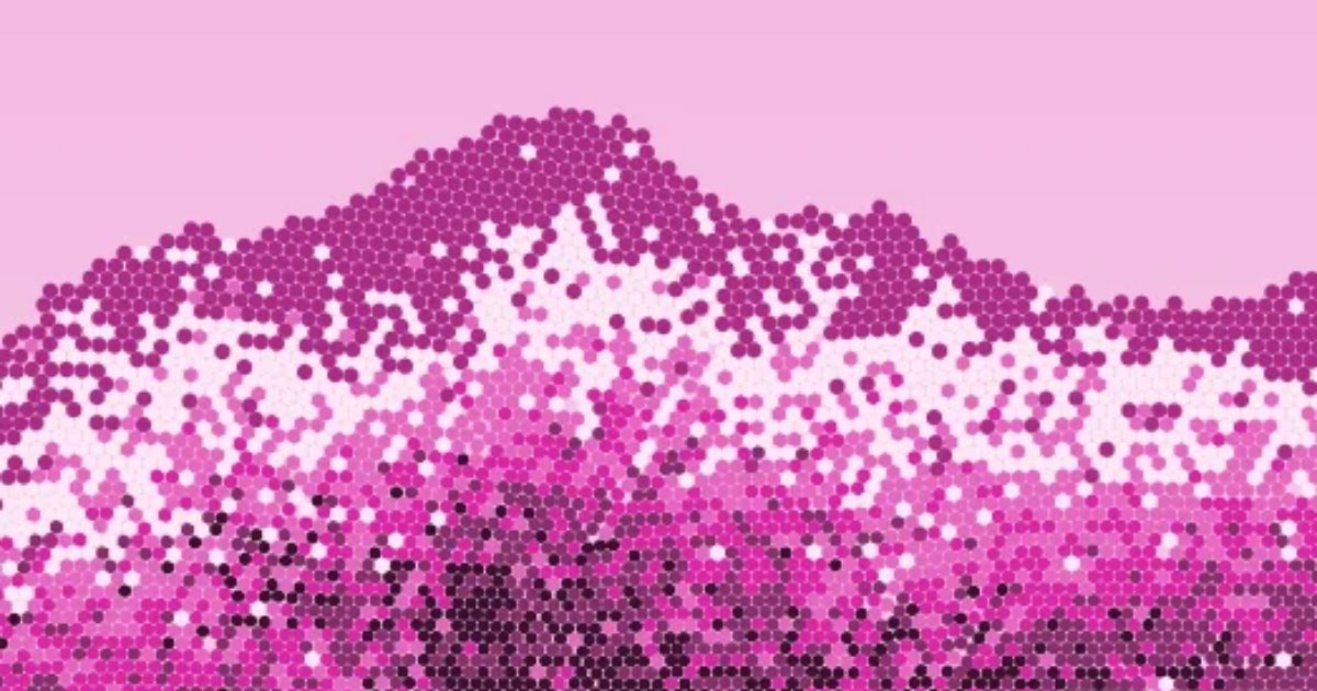 Screenshot of Sand Art Frame: Digital sand art simulator. Create flowing particle landscapes with serene colors — a meditative alternative to physical sand art frames and Zen sand toys.